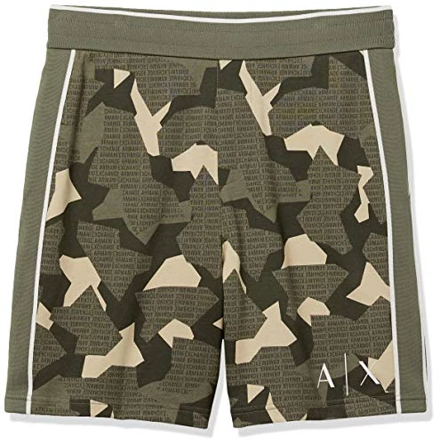 A|X  mens3HZSGEZJ6GZLogo Camo Drawstring Bermuda Short Bermuda Shorts - blue - Small