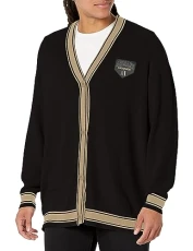 A|X Women's Collegiate Capsule Oversized Knit Cardigan, Black, M A|X Women's Collegiate Capsule Oversized Knit Cardigan, Black, M