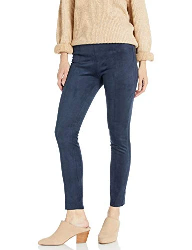 A|X  Women's Suede Form Fitting Leggings, Blueberry Jelly, 0