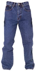 Aztec Mens 29 Inch Short Leg Regular Fit Jeans - Stonewash Blue