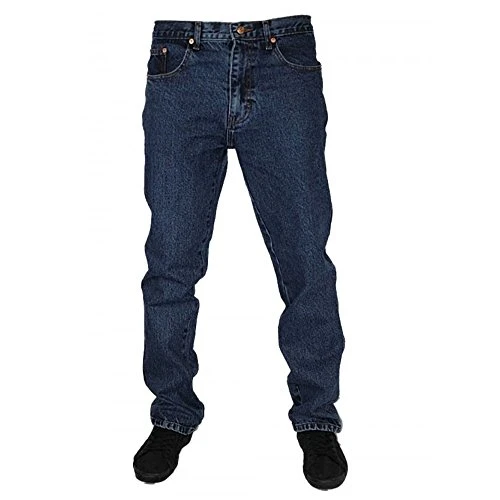 Aztec Mens Straight Leg Regular Fit 29" Leg Jeans Stonewash Blue W36 - L29