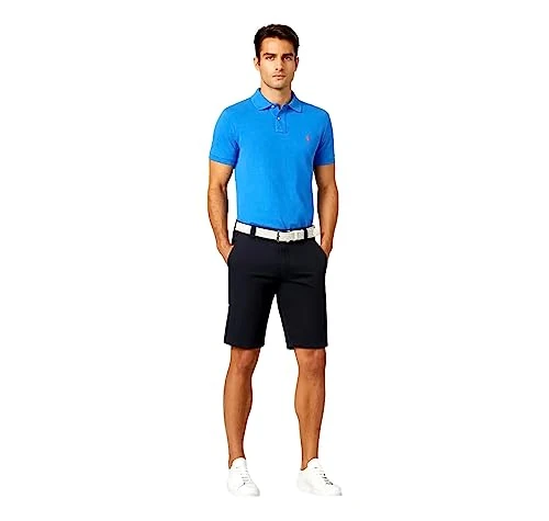 B-Palma 1-313019 Stretch Cotton Bermuda Shorts Blue, See PHOTOS, 30