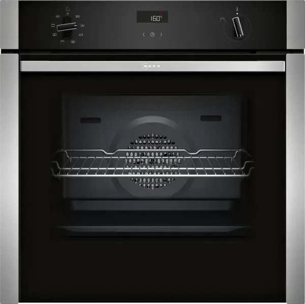 B4ACF1AN0B N Slide & Hide Single Oven Black