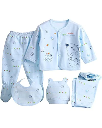 Baby Boy Clothes 0-3 Months 5pcs Baby Girl Outfits Gifts for Newborn