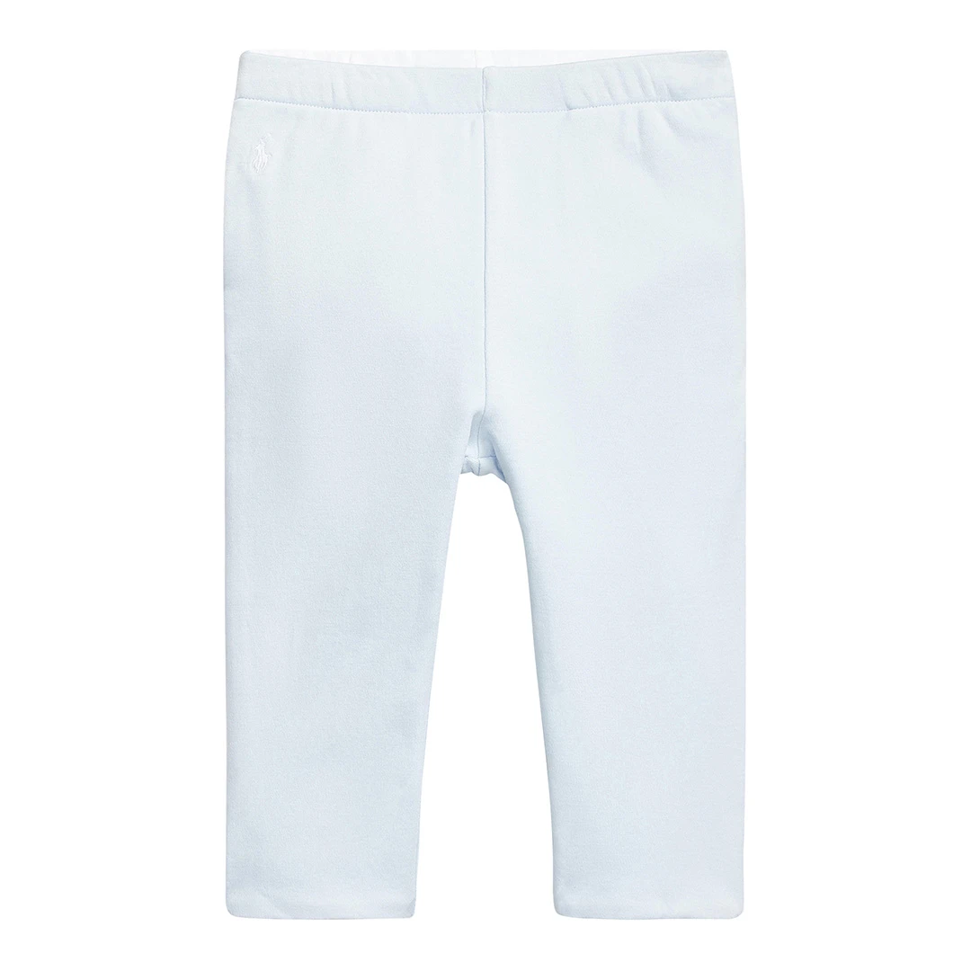 Baby Boy&prime; Pale Blue Reversible Cotton Leggings
