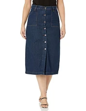 Baby Girls' High Rise Button Thru Midi Skirt, Livingston, 25 (US 0) Baby Girls' High Rise Button Thru Midi Skirt, Livingston, 25 (US 0)