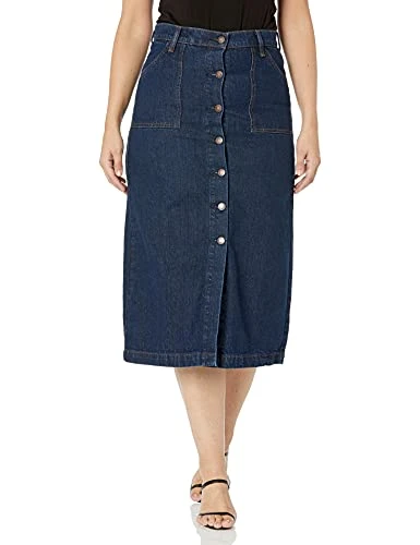 Baby Girls' High Rise Button Thru Midi Skirt, Livingston, 25 (US 0)