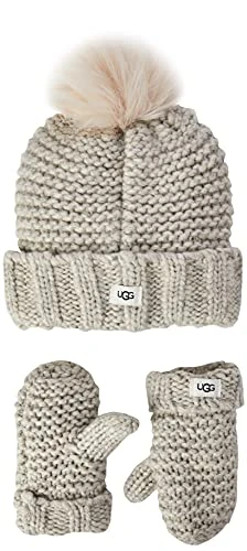 Baby Girls K Infant Solid Knit Set, Light Grey, O/S