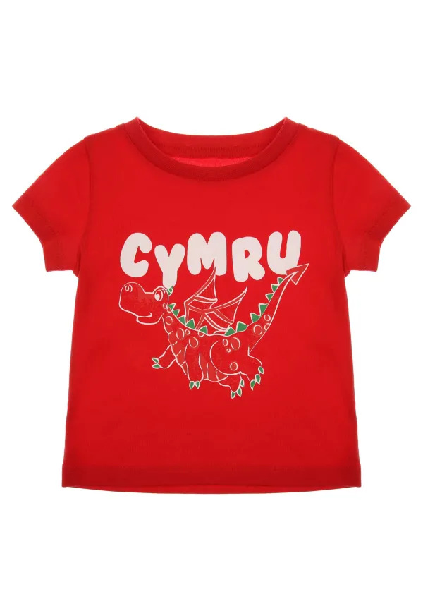 Baby Red Wales Cymru T-Shirt