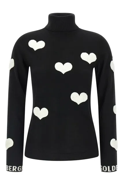 Bacio turtleneck sweater - White/Black