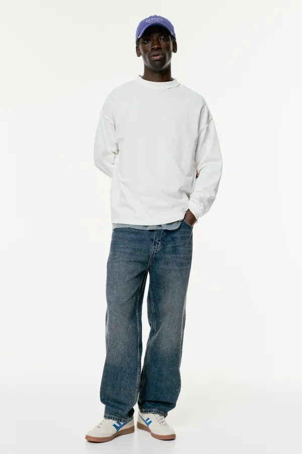 Baggy Jeans - Faded navy