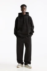 Baggy Tracksuit Bottoms - Black