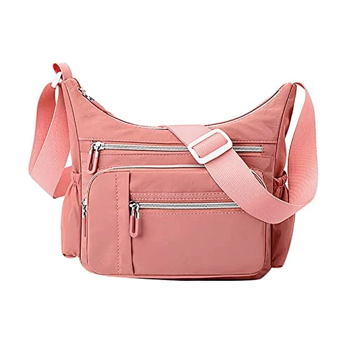 Bags For Women Multi Pocket Casual Crossbody Bag Shoulder Messenger Bag Handbag For Daily Use Travel Shoulder Bag Womens Handbags (A04-PK2,One Size)