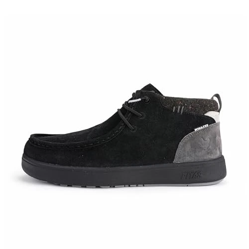 Baikal Men's Casual Autumn and Winter Boots. Comfy Shoes. PITAS Shoes for Men., Black/White, 10 UK