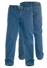 Bailey Elasticated Waist Stretch Jeans - 44 Waist 34 Leg Blue