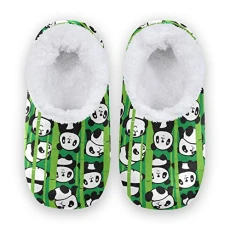 Bamboo Tree Panda House Fleece Slippers Comfy Bedroom Shoes Anti-Slip for Men UK 10-11 Bamboo Tree Panda House Fleece Slippers Comfy Bedroom Shoes Anti-Slip for Men UK 10-11