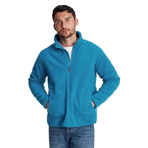 Bamford Mens Jacket. Mens Fleece Jacket With Raglan Sleeves In Warm Sherpa Fleece Material For Extra