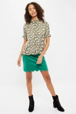 Barclay Petal Parade Print Short Sleeve Blouse - Multicolour Barclay Petal Parade Print Short Sleeve Blouse - Multicolour