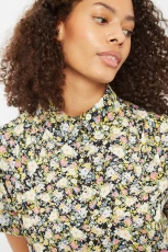 Barclay Petal Parade Print Short Sleeve Blouse - Multicolour Barclay Petal Parade Print Short Sleeve Blouse - Multicolour
