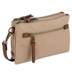 BARI Women's Shoulder Bag, beige, UK One Size