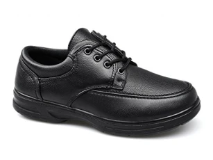 BARRY Mens Lace-Up Comfort Wide Fit Shoes Black UK 7