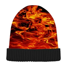 Baseball Art Pattern Beanie Hat Winter Hat Skull Cap Knit Beanies Warm Slouchy Hat for Women Men