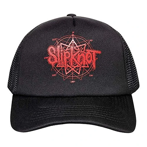 Baseball Cap Band Logo Official Black Mesh Snapback Trucker Baseball Cap One Size