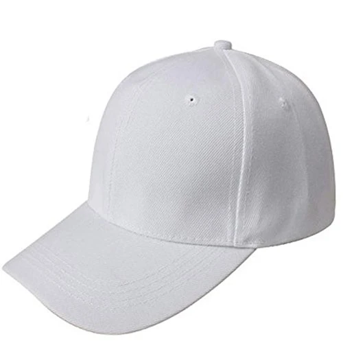 Baseball Cap Blank Hat Solid Color Hat Womens Baseball Caps Camping (White, One Size)