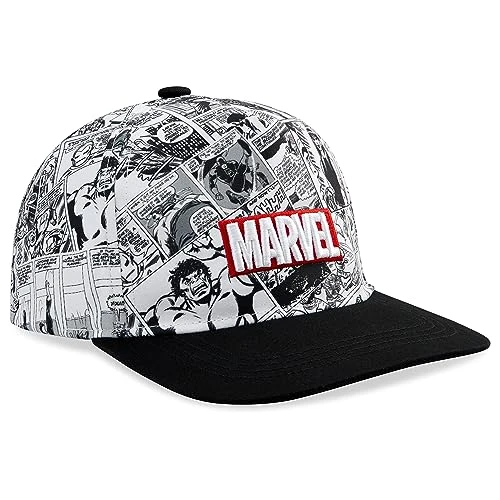 Baseball Cap for Boys and Teenagers One Size Adjustable Strap Boys Hat Summer Holiday Accessories Lightweight Breathable Sun Hat Gifts for Boys Black/White