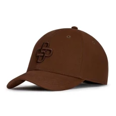 Baseball Cap Total Brown with Embroidered Logo Trucker Cap for Men and Women | Unisex Peach Cotton B