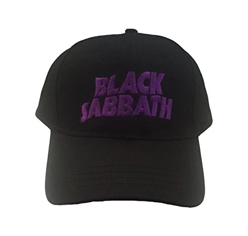 Baseball Cap wavy Band Logo Demon Official Black Strapback
