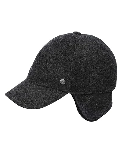 baseball cap with earflaps - men's cap in wool blend - perfect for the cold season - Size 55-62