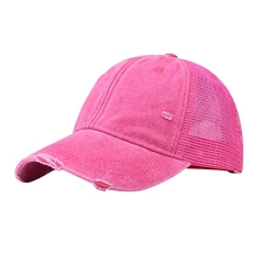 Baseball Cap Women's Cap Summer Baseball Cap Ponytail Adjustable Women Ponytail Cap Capy Women's Cap