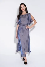 Basford Iridescent Cape Sleeve Midi Dress in Navy -
blue
Basford Iridescent Cape Sleeve Midi Dress in Navy -
blue