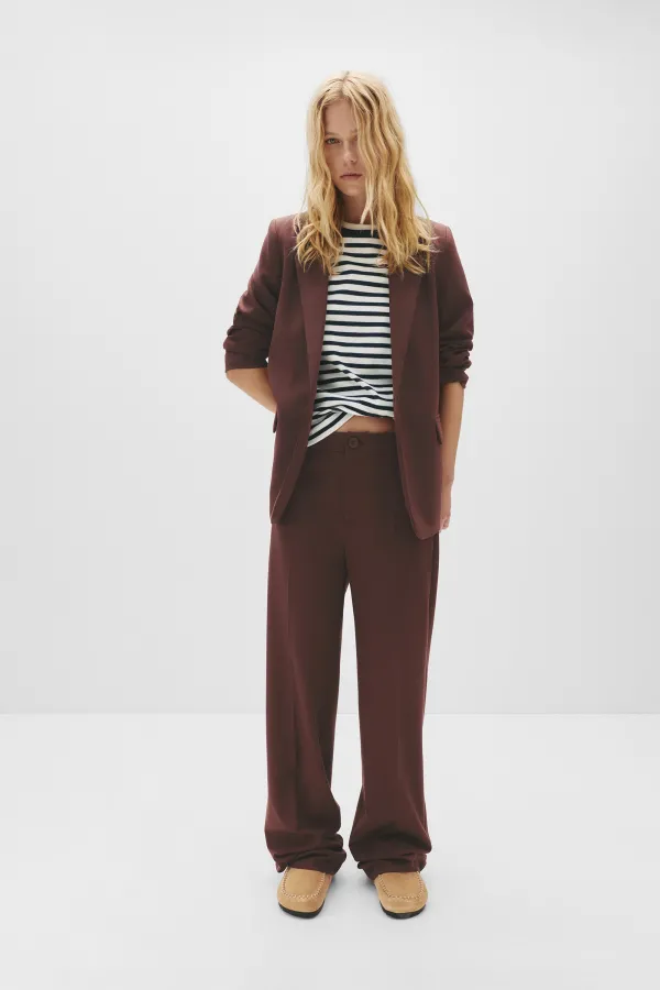 Basic Blazer - Burgundy