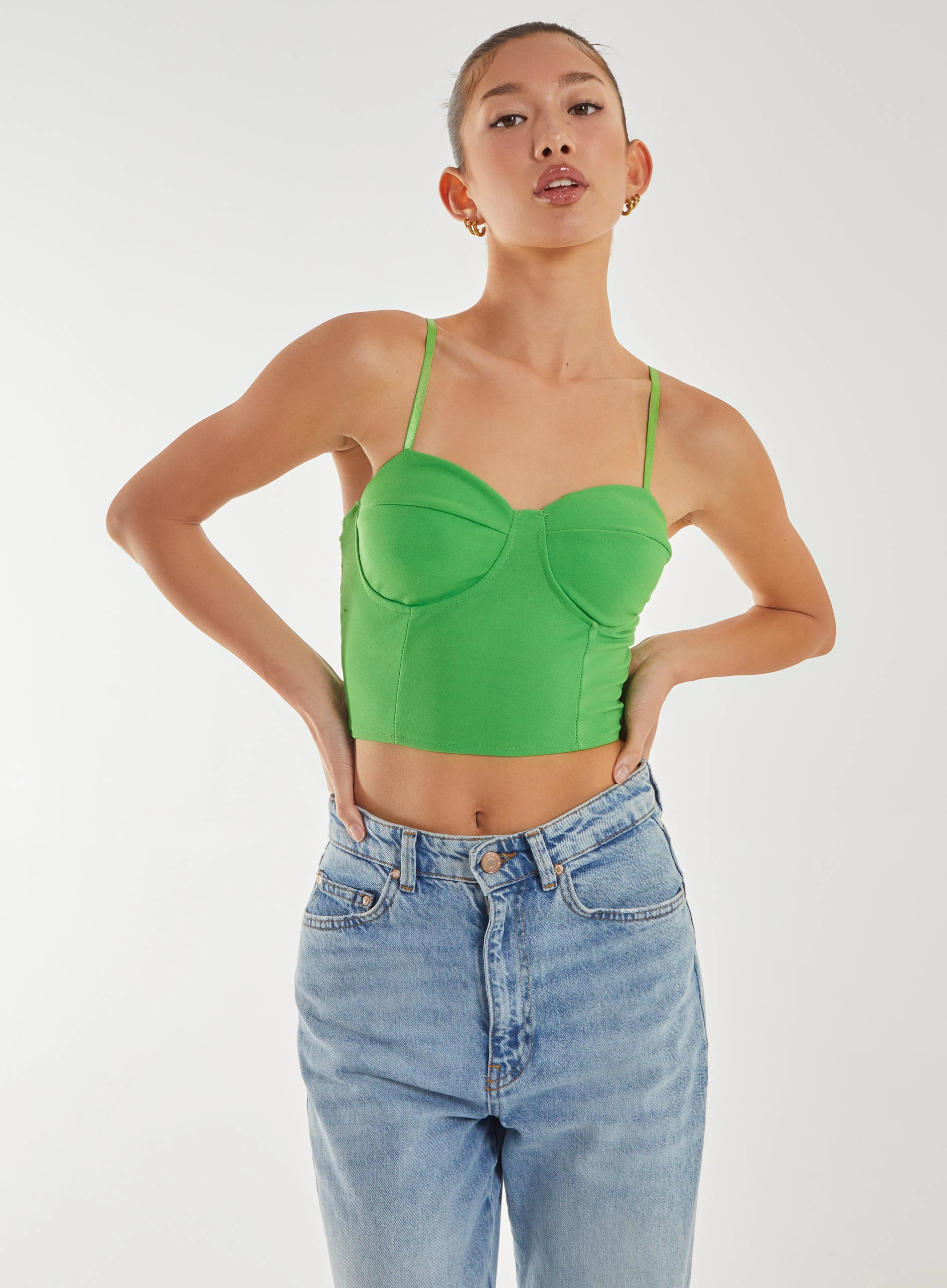 Basic Bustier Top  - M  - Lime