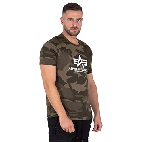 Basic Camo T-Shirt for Men, Opaque, Wdl 65, XL