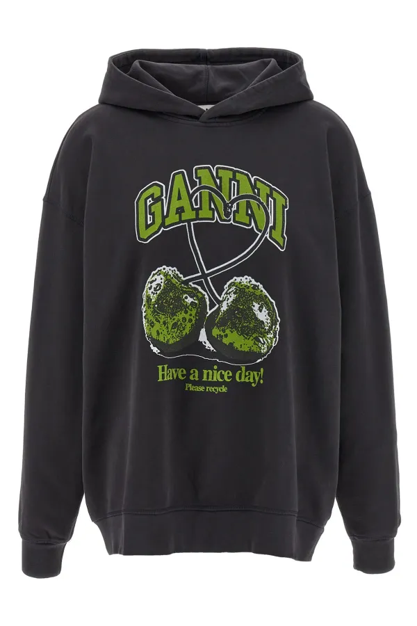 Basic Jersey Cherry Hoodie