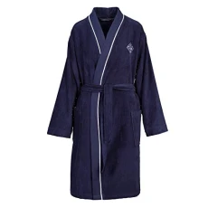 Bathrobe Argyle Logo Navy Size S Bathrobe Argyle Logo Navy Size S