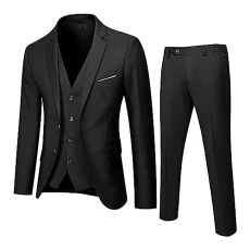 Bathrobe Set Women & Men's Suit Slim 3-Piece Suit Business Wedding Party Jacket Vest & Trousers Bathrobe Men Blue Fluffy, black, L Bathrobe Set Women & Men's Suit Slim 3-Piece Suit Business Wedding Party Jacket Vest & Trousers Bathrobe Men Blue Fluffy, black, L