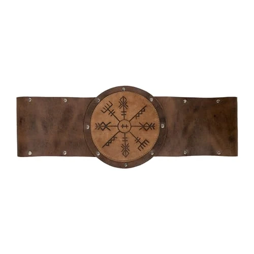 Battle Viking Belt, Cosplay, Costume Parties, Larping, Full Grain Leather, Handmade, Bourbon Brown, Bourbon Brown, One Size