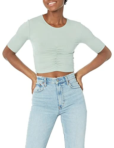 BB DAKOTA Women's Chasing Waterfalls Shirt, Sea Mist, Large