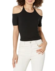 BB DAKOTA Women's Chic in The Streets Shirt, Black, Small BB DAKOTA Women's Chic in The Streets Shirt, Black, Small