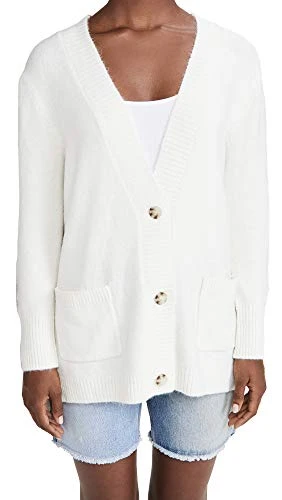 BB Dakota Women's Extra Credit Cardigan Sweater, Ivory, MD (US 6-8)