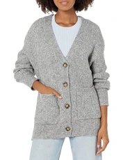 BB DAKOTA Women's Rayna Cardigan Sweater, Heather Grey, M BB DAKOTA Women's Rayna Cardigan Sweater, Heather Grey, M