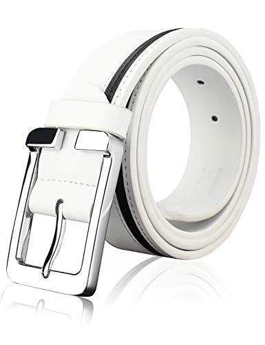 BBC Series Men's Casual Leather Belt, A010w, M (Fit Up To 38inch)