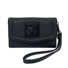 Bbrett Wristlet Wallet, Black, One Size,  Women's Wristlet