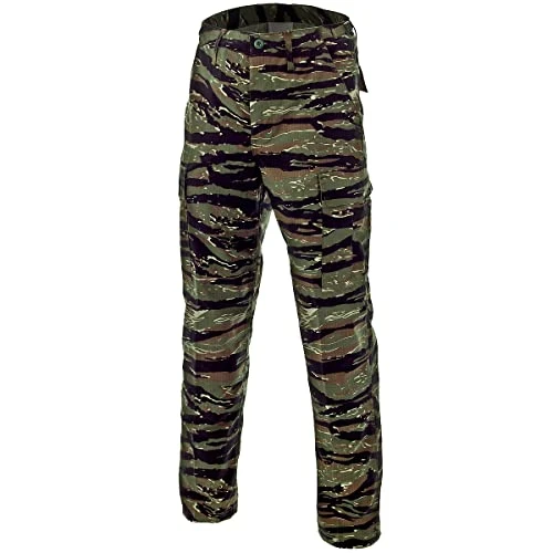 BDU Combat Trousers Ripstop Tiger Stripe Size L