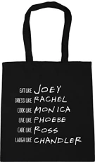 Be like Rachel Monica Phoebe Joey Chandler Ross Tote Shopping Gym Beach Bag 42cm x38cm, 10 litres Be like Rachel Monica Phoebe Joey Chandler Ross Tote Shopping Gym Beach Bag 42cm x38cm, 10 litres