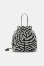 Beaded Bucket Bag - Contrast